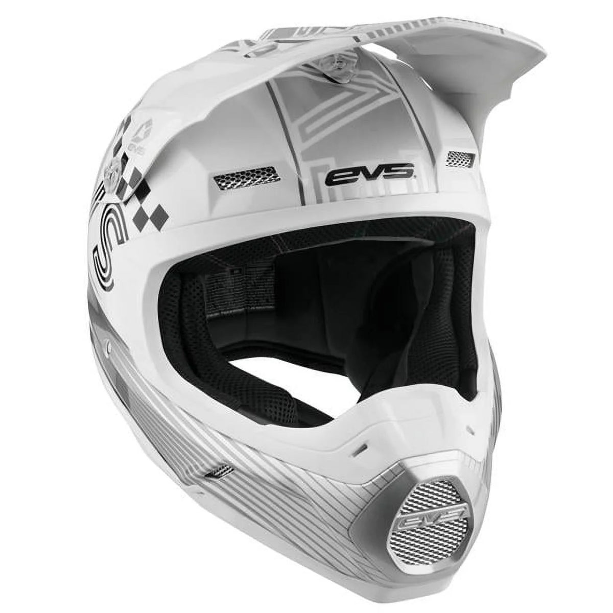 White Large Full Face Motorcycle Helmet I499