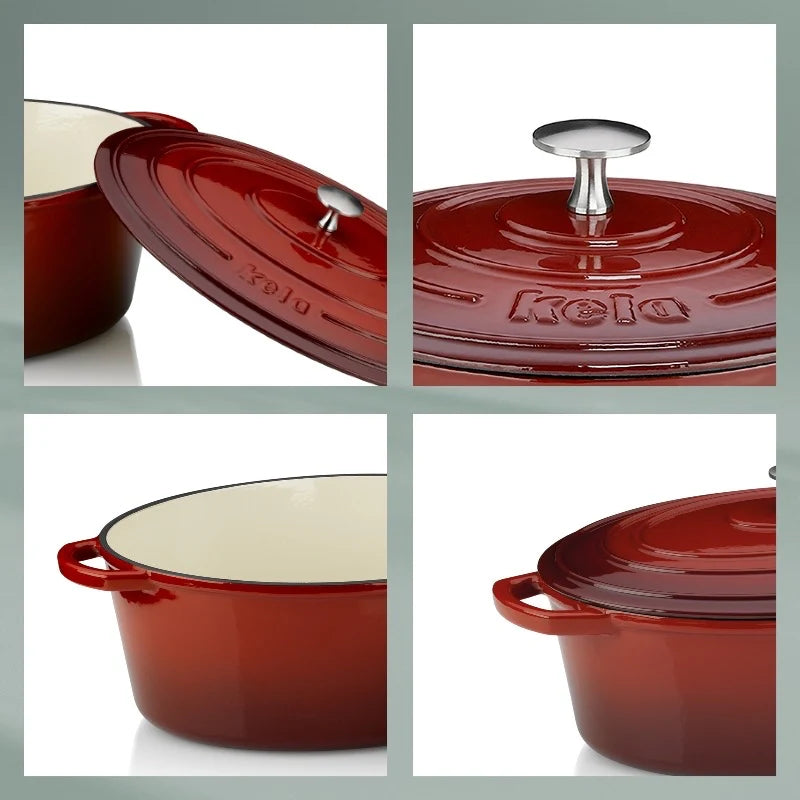 Cast Iron Red Roasting Tray 2.5L A53450