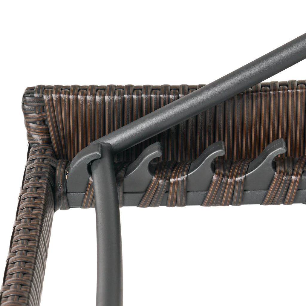Brown Textilene Chaise Lounge set of 2 M7315