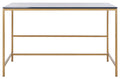 Navy Gold Wood Writing Desk T464618