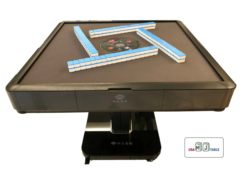 Automatic Mahjong Table Gray Folding with Tiles S51763