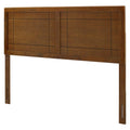 Full Size Brown Walnut Wood Headboard F74773