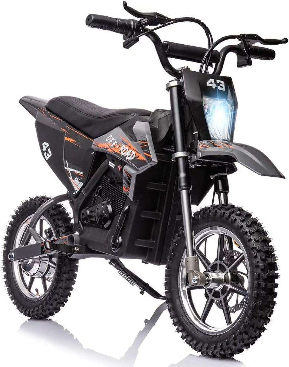 36V Electric Dirt Bike 350W Brushless Motor 15.5MPH Black R953818