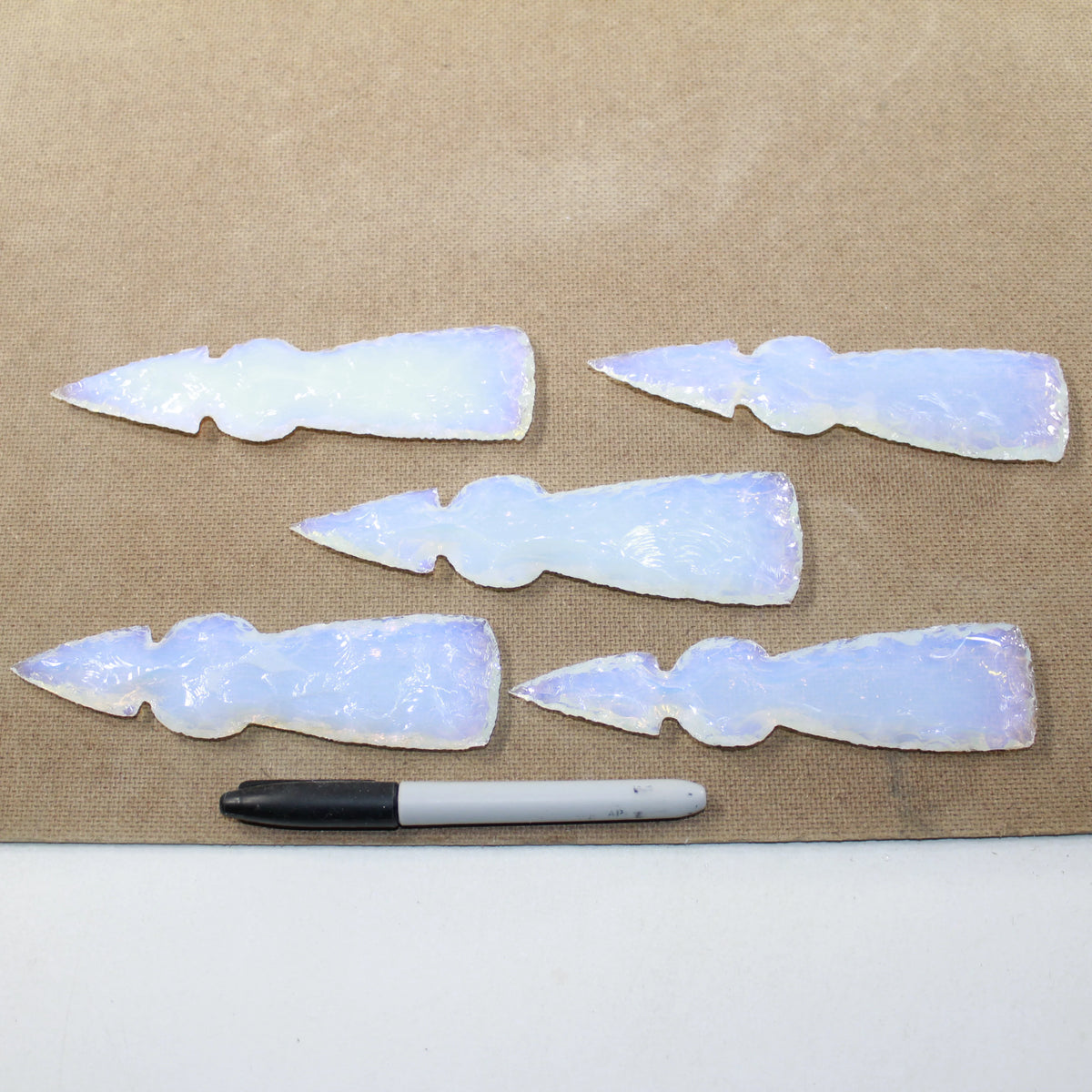 Opalite Ornamental Tomahawk Heads Q543