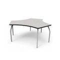 Diamond Desk with Grey Nebula Laminate & 3 Adjustable Silver Legs E3447