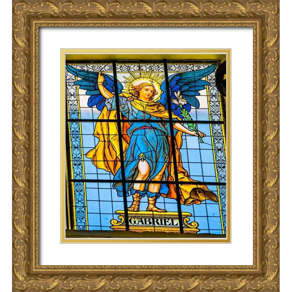 Gold Ornate Wood Framed Art Print U8662