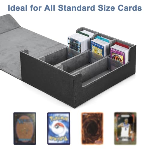 Trading Card Storage Box 1800+ Leather Magnetic Closure T74523