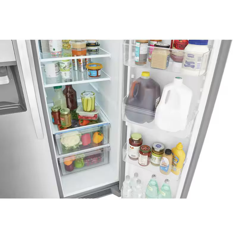 36 in. 25.6 cu. ft. Side by Side Stainless Steel Refrigerator O891632