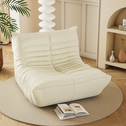 Yellow Memory Foam Bean Bag Chair R36364