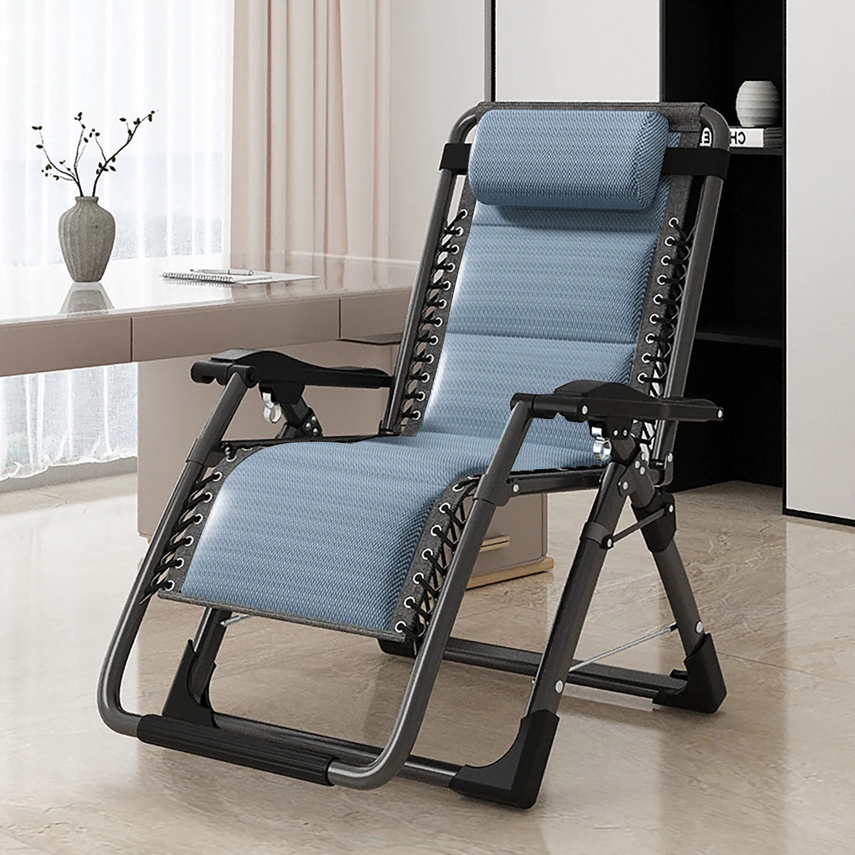 Zero Gravity Folding Recliner Chair with Cup Holder O97287