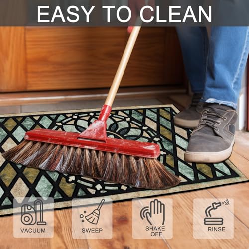 17x 30 Inch Non Slip Rubber Back Door Mat I11127