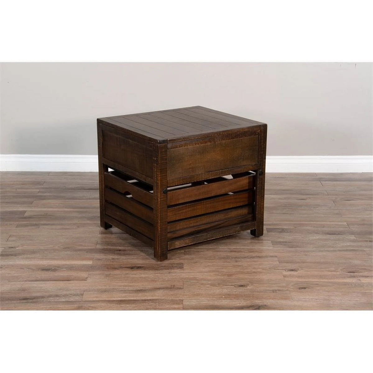 24" Mahogany Wood End Table Set of 2 M735