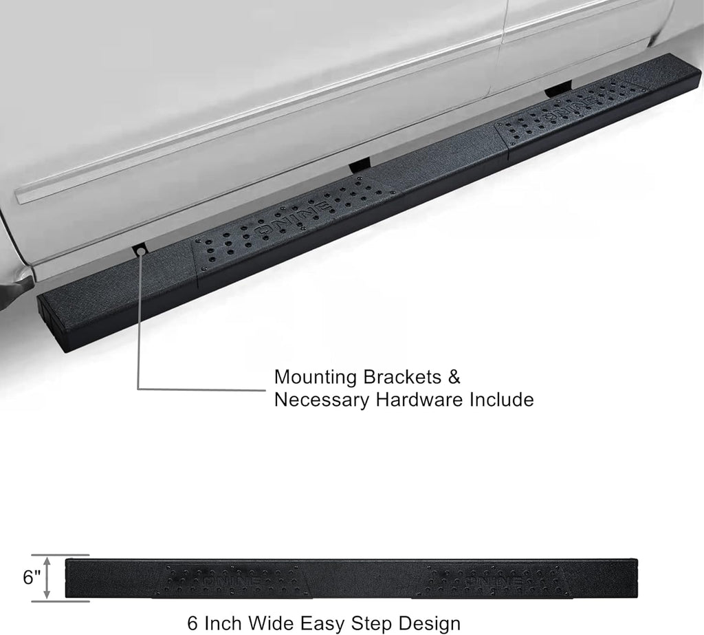 Running Boards Side Step Nerf Bar Texture Black S41253