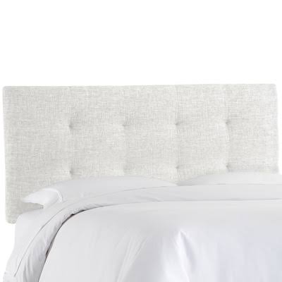 Twin White Upholstered Panel Headboard A392