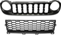 Black 2pcs Front Grille and Lower Grille I62446