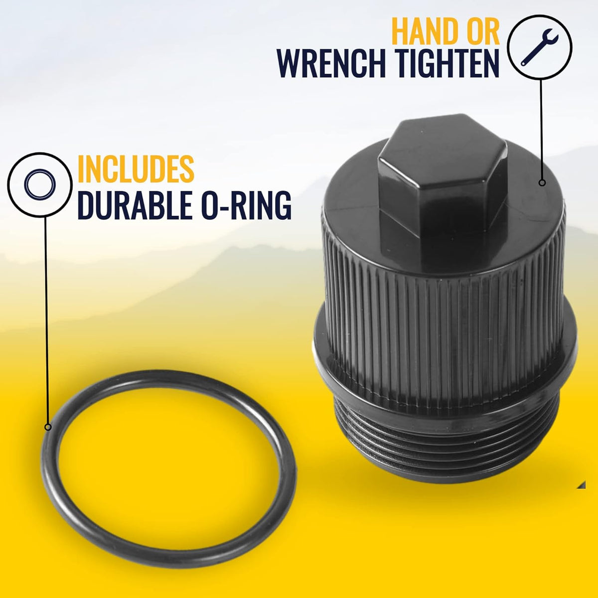 2-Pack Drain Plug Cap Assembly with O-Ring L299