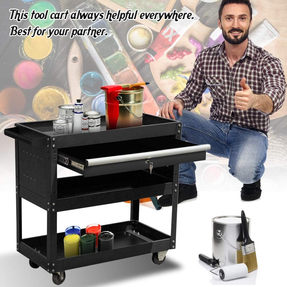 Heavy Duty Rolling Tool Cart with Wheels and Drawers G54542