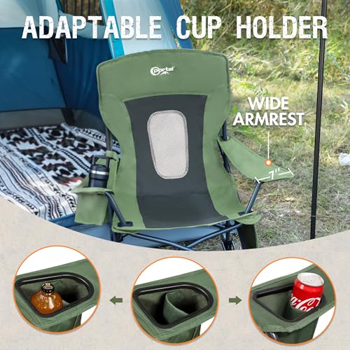 Folding Camping Rocking Chair with Cup Holder and Carry Bag B509