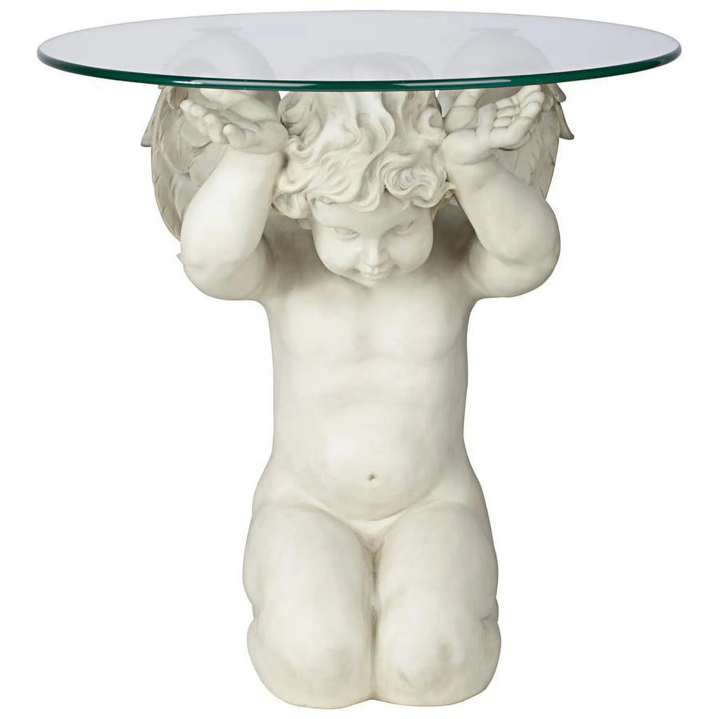 Glass-Topped Sculptural Table Y94949