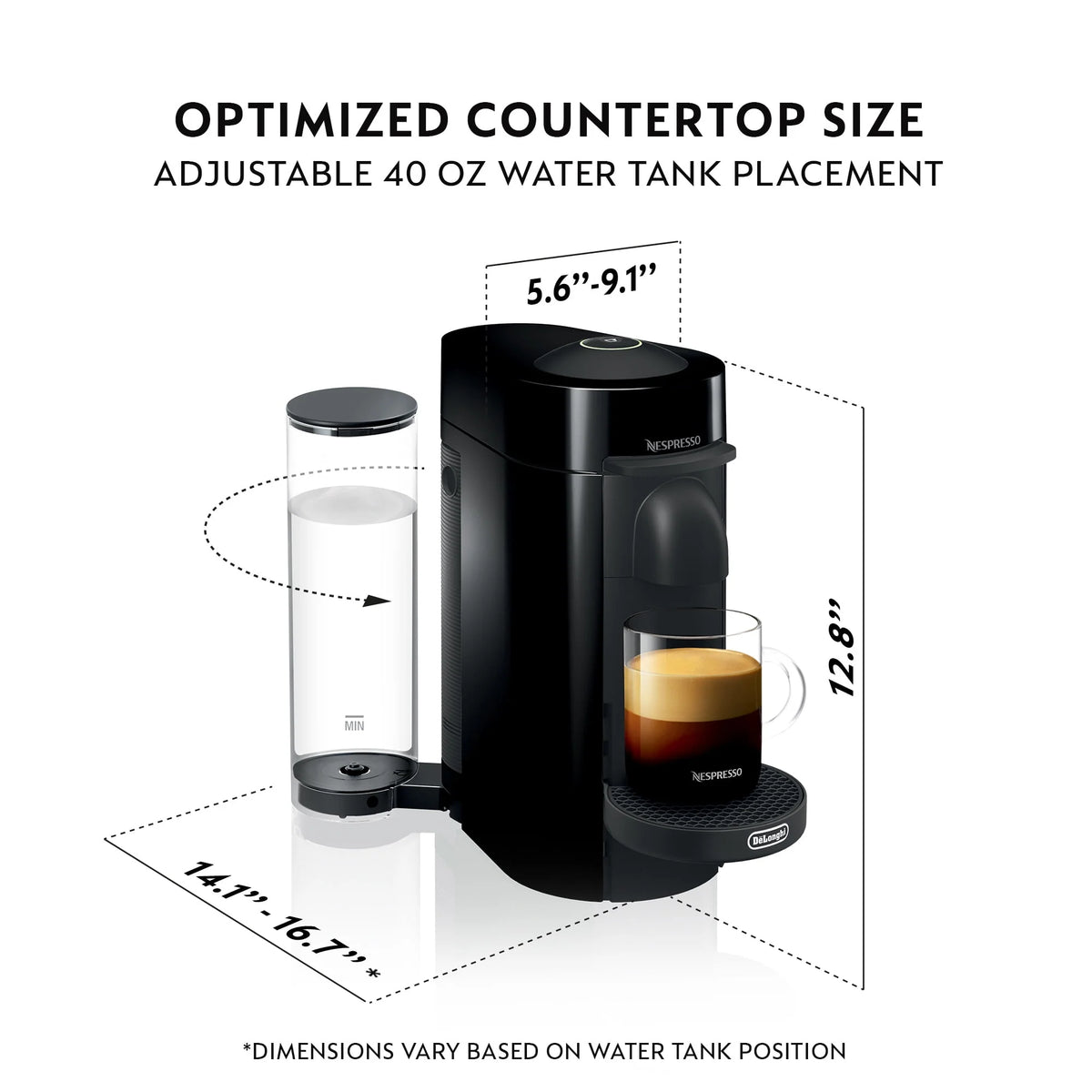 Black Coffee and Espresso Maker W1704