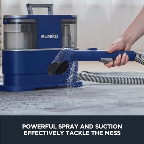 Portable Carpet and Upholstery Cleaner, 50.7oz Water Tank, Blue N730813