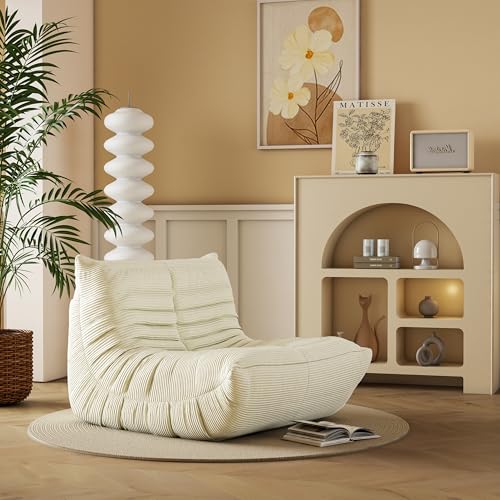 Yellow Memory Foam Bean Bag Chair R36364