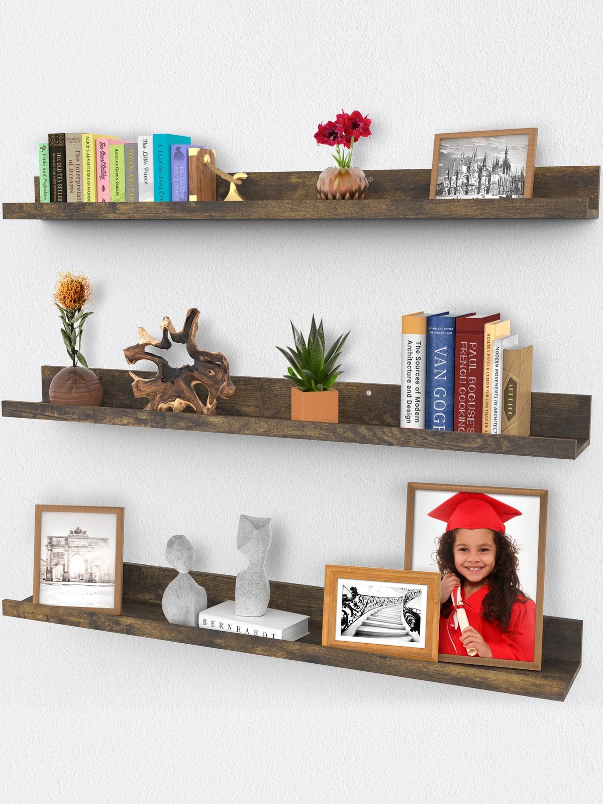 Floating Shelves, Set of 3 Wall Shelves J91202