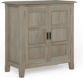 30 inch Wide Mahogany Brown Storage Cabinet with 2 Doors C9098