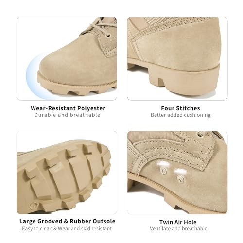 Men's 8 Inch Lightweight Tactical Boots J391538