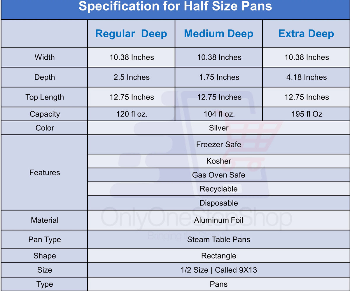 9x13 Aluminum Disposable Pans with Dome Lids Set of 40 P292