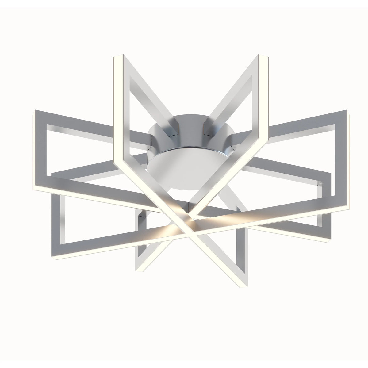 38W 1 LED Flush Mount 17 Inches Wide Black F931604