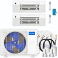 24,000 BTU 2 Zone Ceiling Cassette Ductless Air Conditioner and Heat Pump M7131