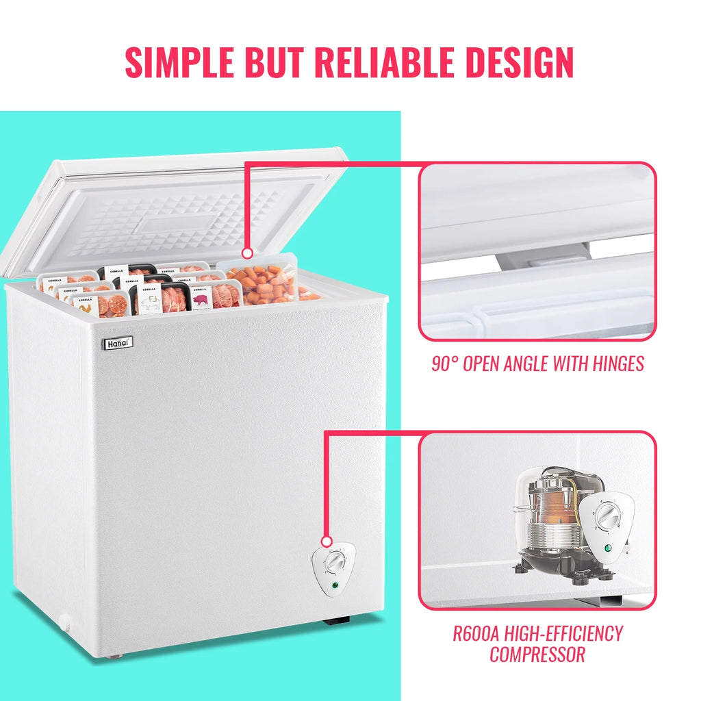 White 5.0 Cu.ft Chest Freezer O88297