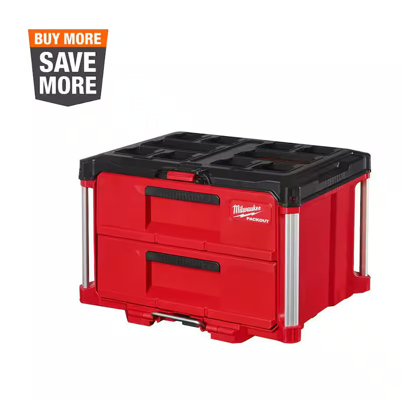 22 in. 2-Drawer Tool Box with Metal Reinforced Corners W157686