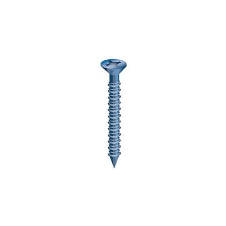Concrete Screws Flat Head 1/4 by 4 inch with Drill Bit 100 Pack H48177