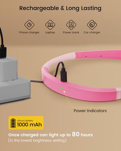 3-Color 6-Brightness Rechargeable Book Light G53385
