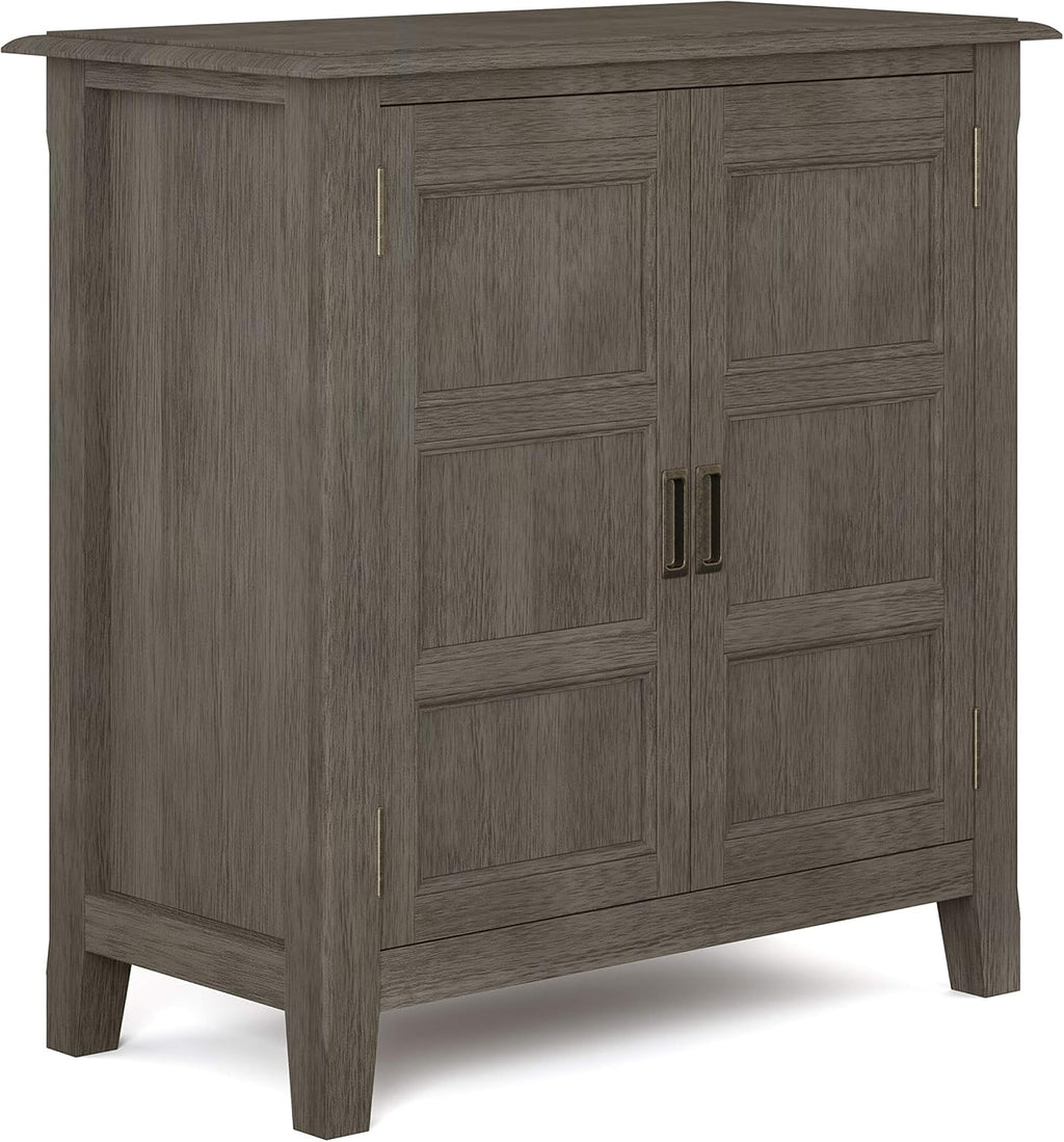 30 inch Wide Mahogany Brown Storage Cabinet with 2 Doors C9098