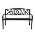 Black Metal Outdoor Bench B1559