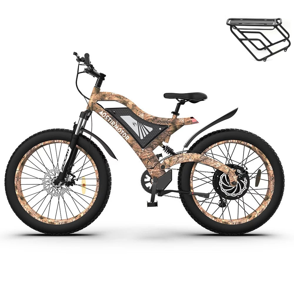 26" 1500W Fat Tire Electric Mountain Bike K52301