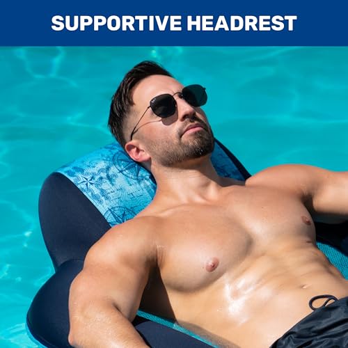 Inflatable Pool Lounge with Headrest W633