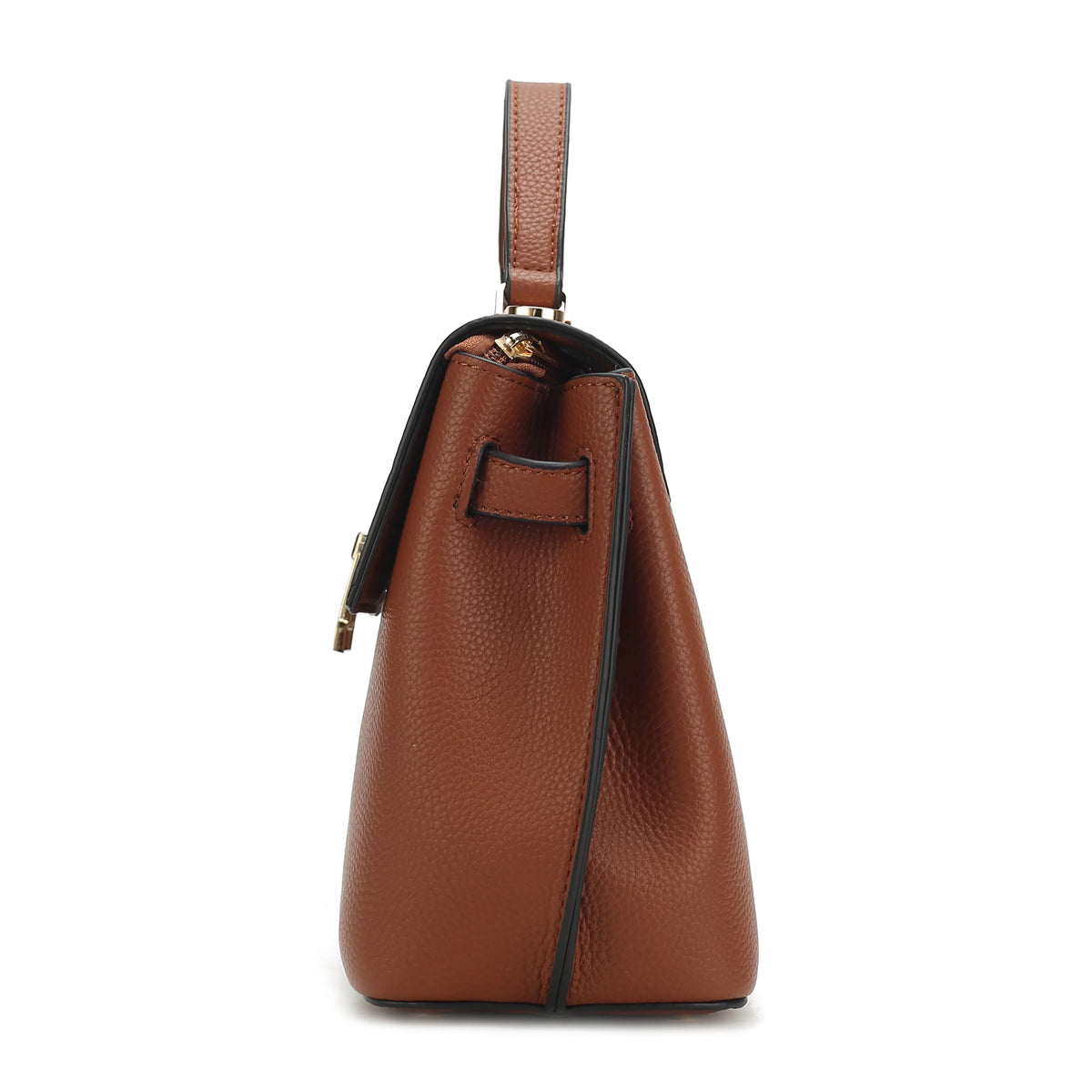 Black Vegan Leather Satchel & Wristlet Wallet Q96024