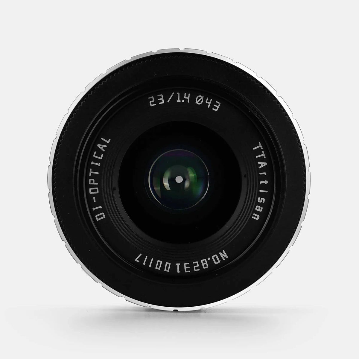 23mm F1.4 APS-C Manual Focus Prime Lens MFT M4/3 Mount Black Silver Q2583