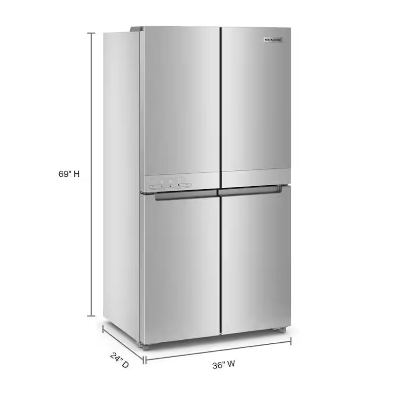 36 in. W Counter-Depth 4-Door Refrigerator W68828