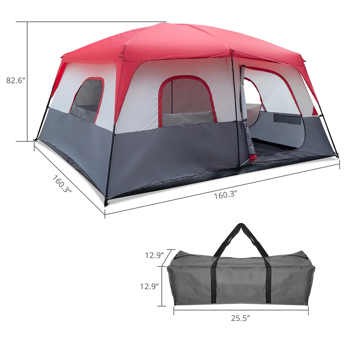 14 Person Cabin Tent with Dividers Curtain I17880