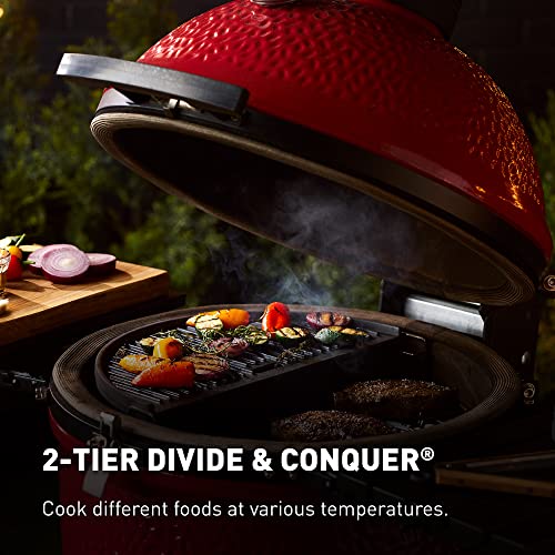 18-inch Ceramic Charcoal Grill and Smoker with Cart G945654