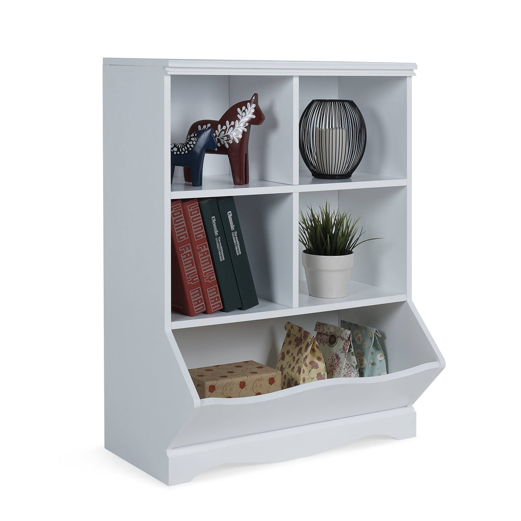 White Multi Cubby Storage Cabinet B2832