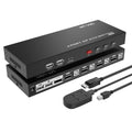 DisplayPort 4 Port KVM Switch 4x1 with 4 DP Cables 4 USB Cables 4K@60Hz Z3018