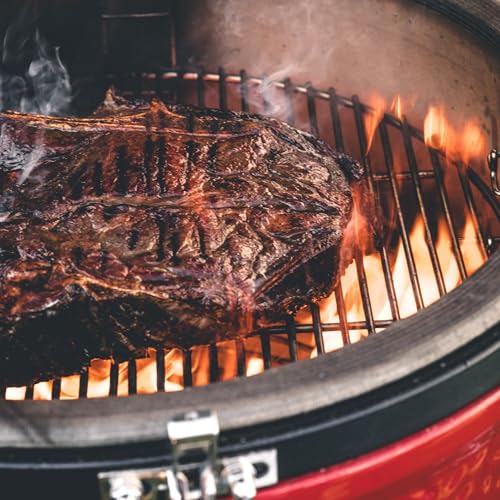 18-inch Ceramic Charcoal Grill and Smoker with Cart G945654
