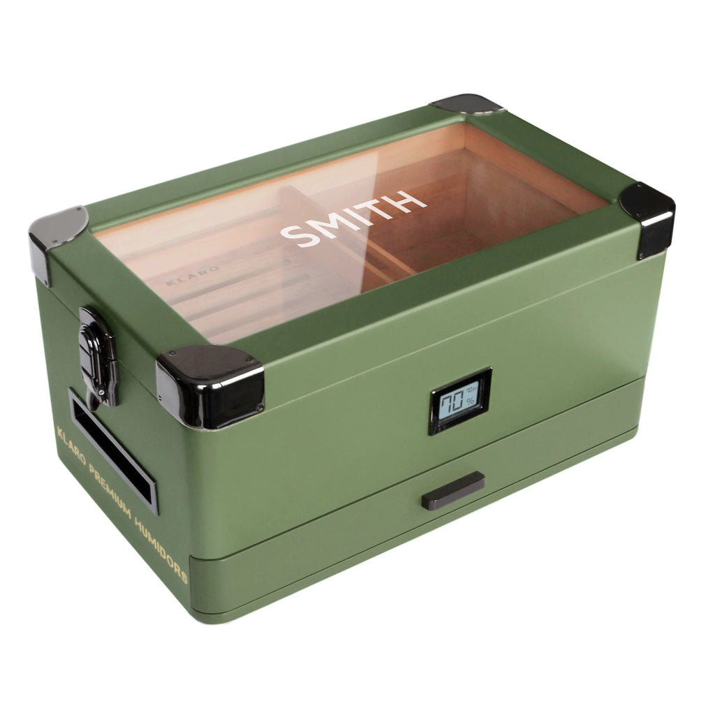 Glass Top Humidor with Front Hygrometer C73115