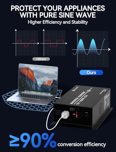 1000W Pure Sine Wave Inverter Charger E6185